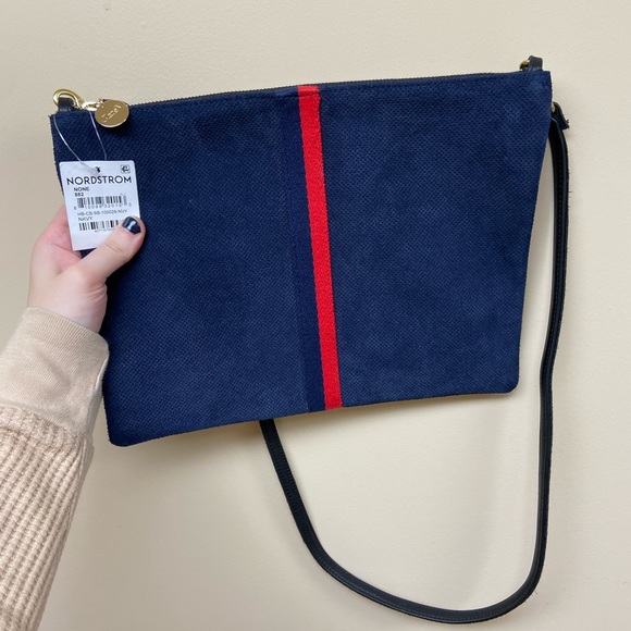 Clare V Navy and Red Crossbody Bag - Picture 5 of 5